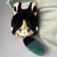 Genshin Imapct Alhaitham Xiao Wanderer Tighnari Plush Dolls Gift For Girls Pendant Cat Ears With Tai