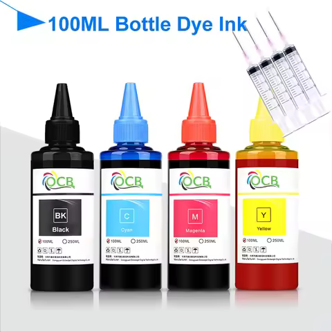 100ML Universal Refill Dye ink For HP 301 302 304 305 Printer Ink Deskjet 2540 2050 2510 2620 2630 2