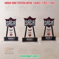 Piala Mobile Legends, Trophy Mobile Legends, Piala MLBB UK. 20X10 J06