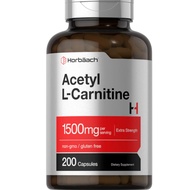 Horbaach Acetyl L-Carnitine 1500mg per serving | 200 Capsules