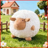 PF Round Sheep Plushie Cute Round Fluffy Sheep Stuffed Animal Soft Pillow Toy