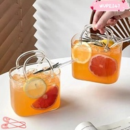 WUPEI47G9 Handbag Glass Cup, with Straw 770ml Cocktail Glasses Cup, Creative Large Capacity Transpar
