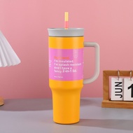 Jumbo Tropical TumblerOwala 40oz(1.18L) with Handle, Stainless Steel Straw Cup,Original & Ready to S