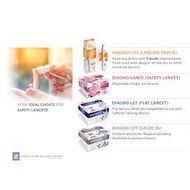 DIAGNO-LET FLAT LANCET CODE DIA02DL 2 exp 12/23