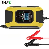 Eafc 7a 12v 7-stage Smart Car Motorcycle Battery Charger Pulse Repair Deep Cycle Efb Gel Wet Agm