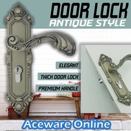 Antique Door Lock Handle Style Bedroom Door Lock Set Door Handle Lock Set Pemegang Pintu Rumah
