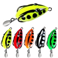 Thunder frog with spoon 4cm/5.6g Modified frog dedicated for black fish Soft frog Umpan casting haru
