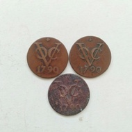 uang Kuno koin VOC jmn belanda tahun 1700an