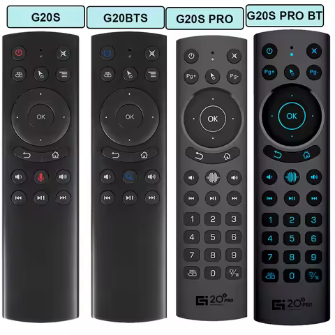 G20S PRO Remote Control Voice Backlit 2.4G Wireless Air Mouse Gyroscope G20BTS Plus BT5.0 Gyro For X
