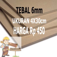 6mm MDF Board Size 4x30cm