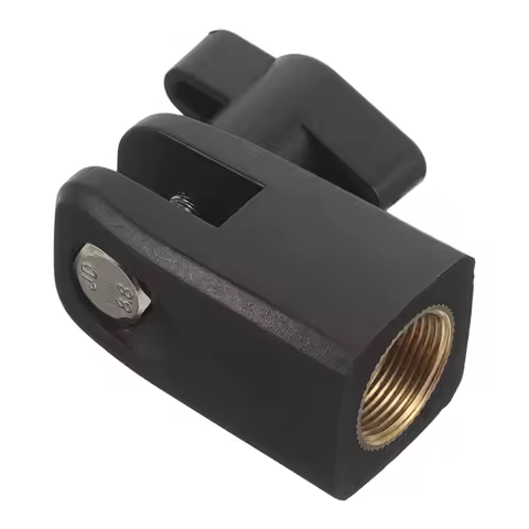 Mic Stand Shock Mount Adapter 58 Thread Metal Clamp Black Anti Vibration Microphone Mount for Record