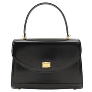 BALLY單手柄手提包，雙向單肩包，小牛皮，意大利製造，黑色，磁性，雙向，斜挎包，手提包，女式 [二手]