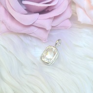 天然鋰紫玉或鋰輝石純銀鍍鉑金吊墜