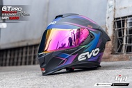 EVO GT-PRO RENEGADE ONE PURPLE (REVO PURPLE LENS) FULL FACE DUAL VISOR WITH FREE CLEAR LENS