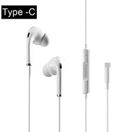 BASIKE Headset Gaming Lightning 3.5mm Type C Wired Handsfree Bass In-Ear Headphone For iphone HAUAWE