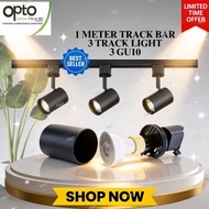 (Ready Stok) GU10 Track Light Holder Casing (Black) + 8W GU10 LED