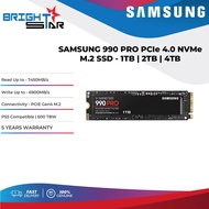 SAMSUNG 990 PRO PCIe 4.0 NVMe M.2 SSD - 1TB/2TB/4TB