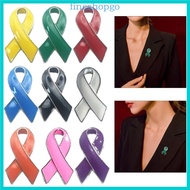 Fine Ribbon Brooch Pin Breast Cancers Awareness Pin Health Awareness Pins Alloy Material Corsage Pin