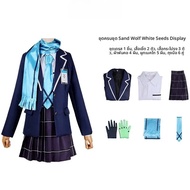 Azure Archive Wolf White City คอสเพลย์อะนิเมะเครื่องแต่งกาย Secondary World เสื้อผ้าผู้หญิงจากจีนแผ่