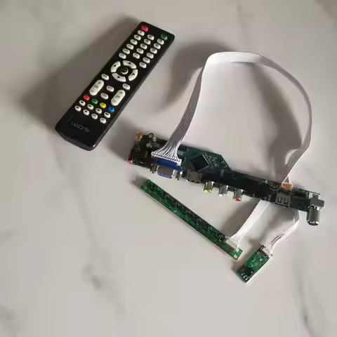 LCD Driver Controller Board Fit LP171WP3-A4 2CCFL Screen 1440*900 TV Analog VGA+HDMI+AV+USB+IR Kit D