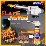 Flame Gun Camping gas with Butane Gas,Welding torch Lighter gun Gas Burner Torch Gun Portable gas re