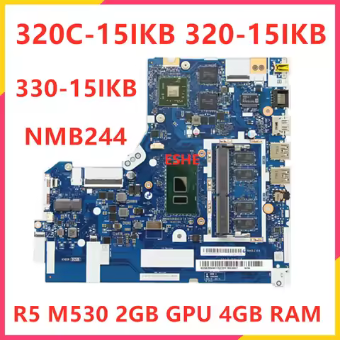 For Lenovo 320C-15IKB 330-15IKB Laptop Motherboard With i3 i7 i5-7200U CPU R5 M530 2GB GPU 4GB RAM D