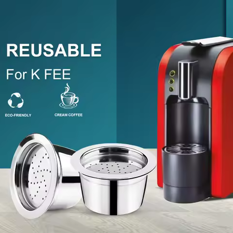 Reusable Coffee Capsule Cafeteira Filters for K Fee &Tchibo Cafissimo 3 Hearts Caffitaly Coffee Make