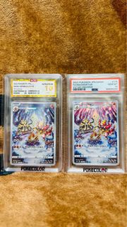左 Left $160 右 Right $320 不議價 有貨(有興趣請出價及留電話 Pls bid n Leave Tel) PTCG TCG PSA 10 BCTC 10 AR 2022 SAR 