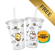 LINE Friends Minini Straw Tumbler 450ml__GWP