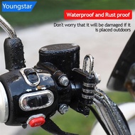 【FY】  Motorcycle 3 Digit Code Combination Lock Anti-theft Scooter Handlebar Helmet Lock Riding Acces