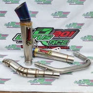 Daeng sai4 conical open spec pipe 1set big elbow for tmx 125 tmx 155 rusi tc125 rusi 150rusi 175