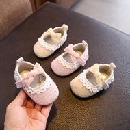 Wondika Baby Linen Lace Bow Princess Shoes 0-1 Years Old 8 Newborn 9 Hundred Days Old 7 Single Shoes
