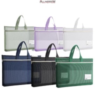 ALLINERROWWS Transparent File Bag, Nylon Mesh Transparent Mesh Zipper Pouch Bag,  Thickened Large Ca