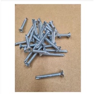 Self Drilling Screw Skru Besi Mata Drill Skru - Flat Head #6 x 1/2"(12mm) - 1.5"(38mm)