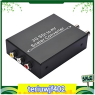 【●TI●】Full HD 1080p 3G SDI to AV SDI Scaler Converter 3G/HD/SD SDI to R/L CVBS Adapter AV SDI Scaler