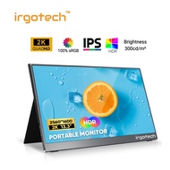 [ Local Ready Stocks ] IRGOTECH 13.3inch 2K IPS Portable Gaming Monitor dual USB Type C HDMI IPS Ext