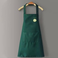 B.LIVEM Simple Fashion Apron Solid Color Waterproof Household Apron Anti-fouling Fashion Mens And Wo