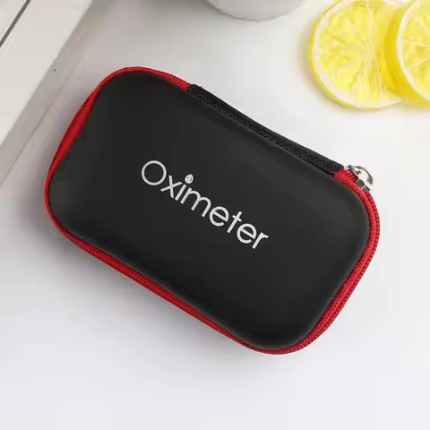 Hard EVA Pulse Oximeter Storage Bag Carrying Case Zipper Fingertip Pulse Oximeter Bag Protective Box
