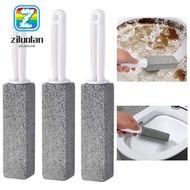 ZILUOLAN Pumice Cleaning Brush, Long Handle Multifunctional Toilet Cleaning Brush,  Hanging Hole Fin