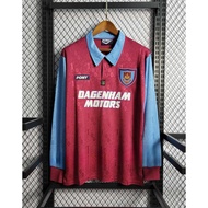 【 Retro AAA + 】 West United Ham 95-97 Home Away Long Sleeve Football Jersey LAMPARD DICKS