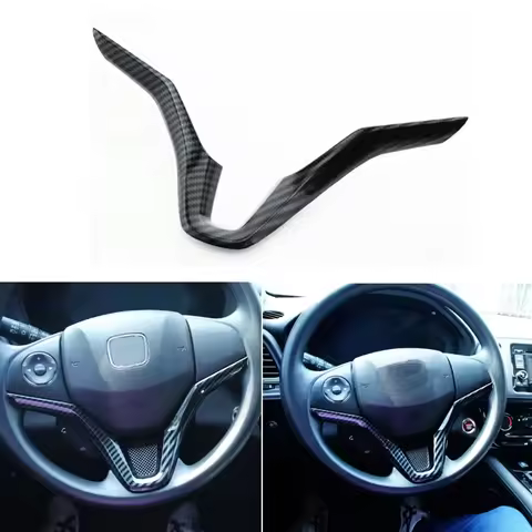 Car Steering Wheel Panel Decoration Cover Trim Stickers for Honda HR-V HRV Vezel 2014-2017 Car Acces