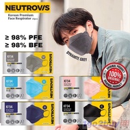 Neutrovis KF94 Korean Premium Face Respirator 4-Ply Earloop Disposable Adult Mask