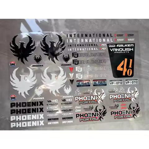 VCRC Simulation Climbing Car Stickers Decorate for 1/10 RC Crawler Car VP H10 VP Vs4-10 VP Phoenix 3