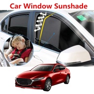 For Mazda 3 Car Window Sunshade Magnetic Mesh Curtain UV Protection For Mazda 3 Axela 2019 2020 2021 Sedan Hatchback Accessories
