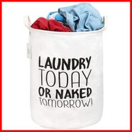 其他品牌 - 日系簡約棉麻折疊收納籃 洗衣籃 折疊洗衣籃 髒衣籃 圓桶洗衣籃 收納籃 衣物籃 洗衣店 洗衣機 洗衣網 收納 防水 兒童 玩具桶 收納箱 收納籃 衣物籃 置物籃 折疊 棉布洗衣籃/棉麻收