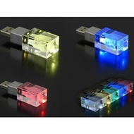 Crystal USB thumb drive with light