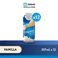 [Bundle of 12] Ensure® Plus Vanilla 237ml