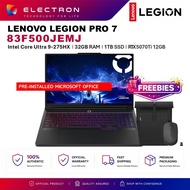 Lenovo Legion Pro 7 16IAX10H 83F500JEMJ 16" WQXGA 240Hz Gaming Laptop ( CU9-275HX, 32GB, 1TB SSD, RT