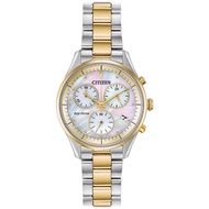 CITIZEN Eco-Drive Chronograph Stainless Steel Ladies Watch FB1444-56D