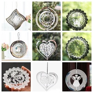 Mandala Wind Chime Nordic 3D Wind Mandala Wind Chime Reflective Wind Chime Wind Turn Ornament Metal 